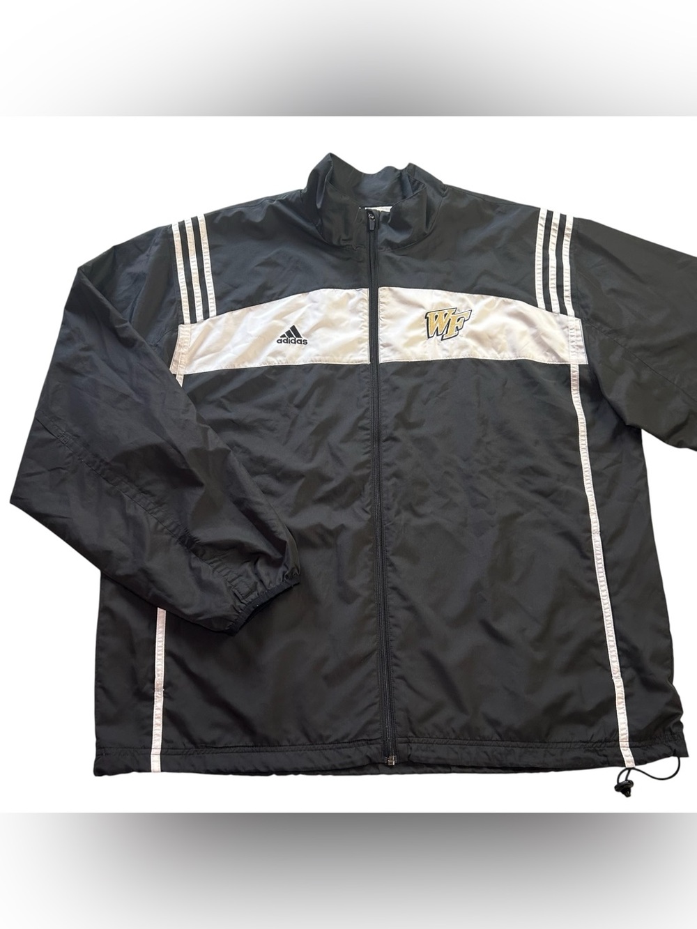 VTG Adidas Wake Forest Demon Deacons TEAM ISSUED Men’s Full-Zip Jacket size 2XL